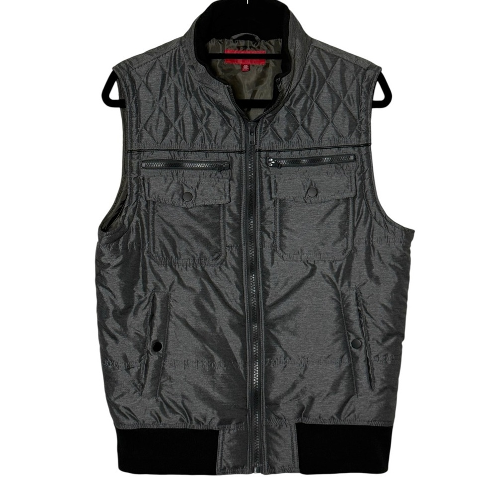Saks‎ Fifth Avenue Charcoal Quilted Vest